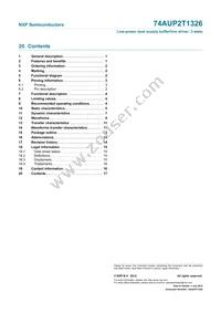 74AUP2T1326GF Datasheet Page 18