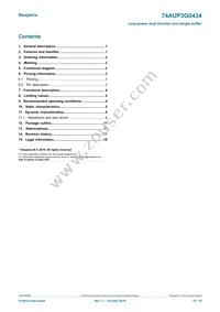 74AUP3G0434GTX Datasheet Page 19