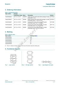 74AUP3G04GD Datasheet Page 2