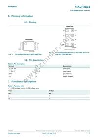 74AUP3G04GD Datasheet Page 3