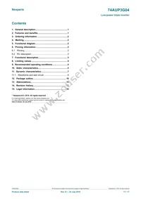 74AUP3G04GD Datasheet Page 17