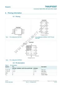74AUP3G07DCH Datasheet Page 3