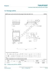 74AUP3G07DCH Datasheet Page 10