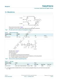 74AUP3G14GNX Datasheet Page 9