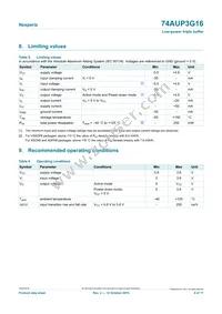 74AUP3G16DCH Datasheet Page 4