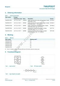74AUP3G17GNX Datasheet Page 2