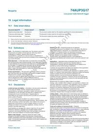 74AUP3G17GNX Datasheet Page 20