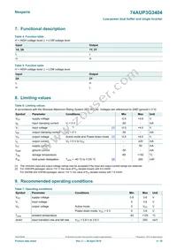 74AUP3G3404GTX Datasheet Page 4