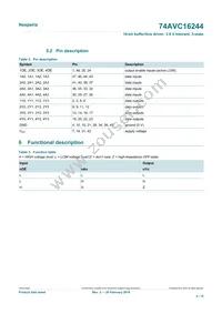 74AVC16244DGG Datasheet Page 4