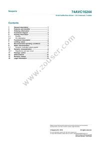 74AVC16244DGG Datasheet Page 15