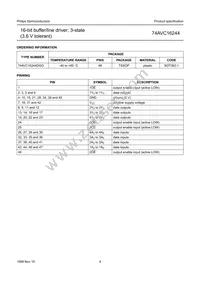 74AVC16244DGG Datasheet Page 5
