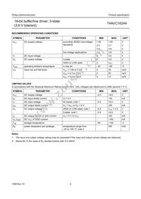 74AVC16244DGG Datasheet Page 7