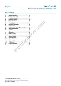 74AVC16245DGG Datasheet Page 15