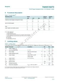 74AVC16373DGG Datasheet Page 4