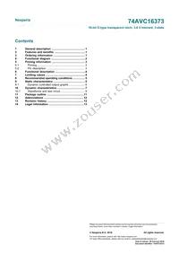 74AVC16373DGG Datasheet Page 15