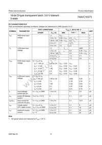 74AVC16373DGG Datasheet Page 9