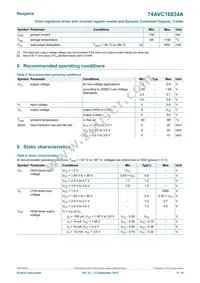 74AVC16834ADGG Datasheet Page 5