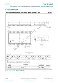 74AVC16834ADGG Datasheet Page 11