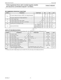 74AVC16834ADGV Datasheet Page 6