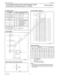 74AVC16836ADGV Datasheet Page 4