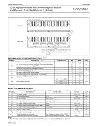 74AVC16836ADGV Datasheet Page 5