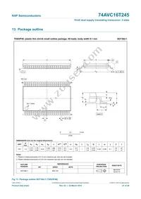 74AVC16T245BQ Datasheet Page 21