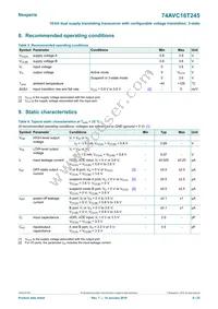 74AVC16T245EV/G Datasheet Page 6