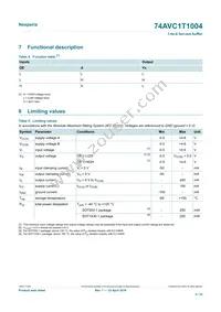 74AVC1T1004GU33Z Datasheet Page 4