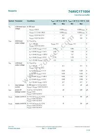 74AVC1T1004GU33Z Datasheet Page 6