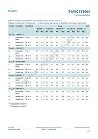 74AVC1T1004GU33Z Datasheet Page 9