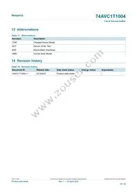 74AVC1T1004GU33Z Datasheet Page 19