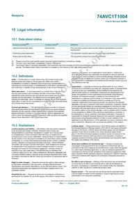 74AVC1T1004GU33Z Datasheet Page 20