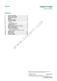 74AVC1T1004GU33Z Datasheet Page 22