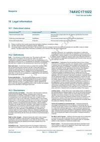 74AVC1T1022DPJ Datasheet Page 23