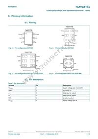 74AVC1T45GN Datasheet Page 3