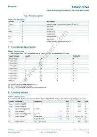 74AVC1T8128GSX Datasheet Page 3