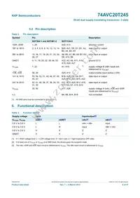 74AVC20T245DGV Datasheet Page 7