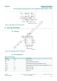 74AVC2T245GUX Datasheet Page 3