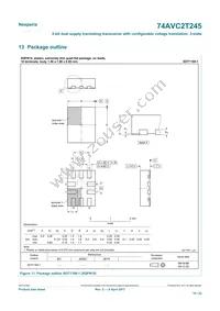 74AVC2T245GUX Datasheet Page 19