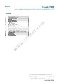 74AVC2T245GUX Datasheet Page 23