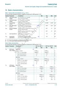 74AVC2T45GD Datasheet Page 5