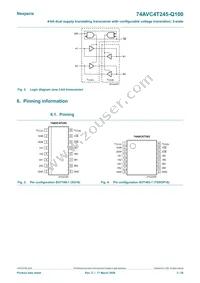 74AVC4T245BQ-Q100X Datasheet Page 3