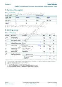 74AVC4T245D Datasheet Page 5