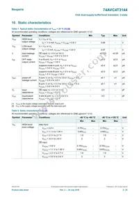 74AVC4T3144GU12X Datasheet Page 5