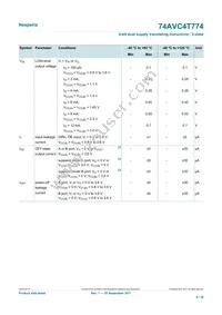 74AVC4T774GUX Datasheet Page 8