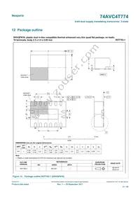 74AVC4T774GUX Datasheet Page 21