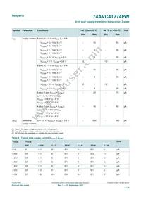 74AVC4T774PWJ Datasheet Page 8