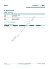 74AVC4T774PWJ Datasheet Page 21