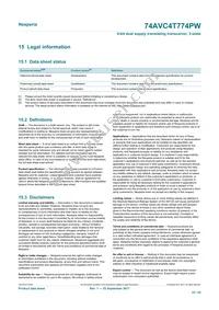 74AVC4T774PWJ Datasheet Page 22