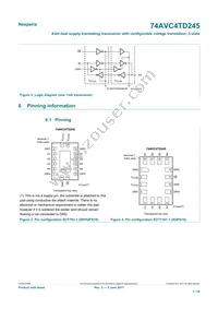 74AVC4TD245GU Datasheet Page 3